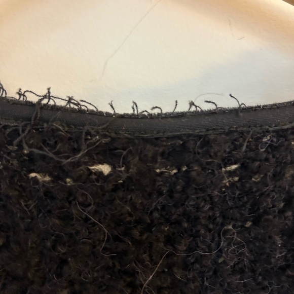 Maison Scotch Textured Black Zip-Trim Bouclé Jacket - Picture 3 of 8